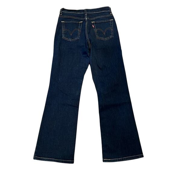 Levi's 512 Bootcut Perfectly Slimming Dark Wash Stretchy Jeans Women’s Size 6 - Picture 3 of 7